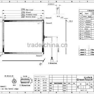 GreenTouch 12.1inch Surface Acoustic Wave (saw) Touch Screen/panel thumbnail-1