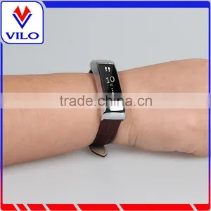 Hot Selling Crocodile Genuine Leather Wristband Replacement Band for Fitbit Alta Band With Metal Frame thumbnail-6