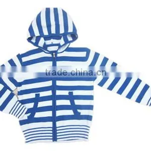Kids Hooded Stripe Cardigan thumbnail-1