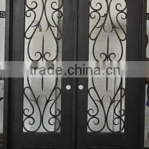 Double Wrought Iron Door thumbnail-1