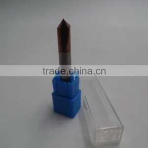 6mm Cutting Dia 90 Degree 2 Flutes HRC45 Carbide Chamfer Mill Cutter thumbnail-2