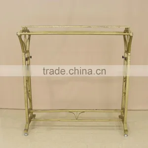 Sturdy Metal Golden Clothing Hanging Rack for Clothes Display thumbnail-1