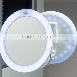 10x Magnifying Travel LED Makeup Mirror Wall Mounted thumbnail-3