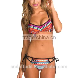 Best Sale Sexy Swimwear for Women Push Up Padded Top Swimsuit Bathing Suit Sublimation New Style Bikinis Swimwear thumbnail-4