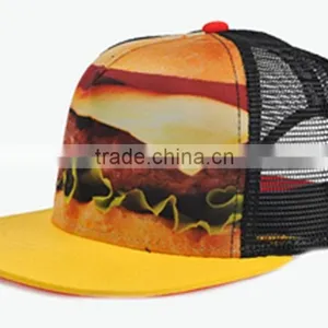 5panel Foam and Mesh Sublimation Print Baseball Caps in Trucket Hats thumbnail-4