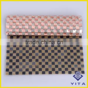 Wholesale 24x40cm Square Hotfix Adhesive Rhinestone Mesh Sheet For Shoes thumbnail-5