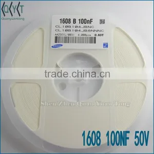 Capacitors 1608 100NF 50V NEW thumbnail-1