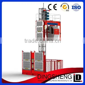 Easy Use Double Cabin Construction Hoist thumbnail-1
