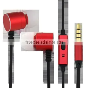 High Quality Cheap Metallic Earphone With MIC For Mobile Phones thumbnail-1