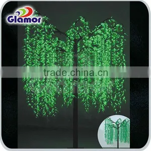 Green Outdoor LED Decorative Willow Tree Light thumbnail-1
