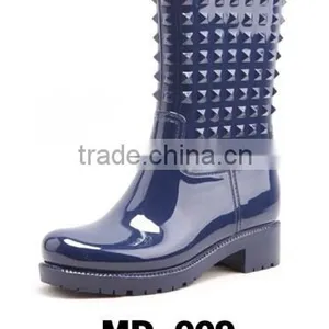 Women Fashion Clear PVC Rain Boots MD-001 thumbnail-6