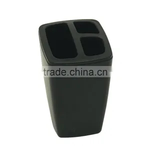Black Toothbrush Holder Toothbrush and Toothpaste Inside thumbnail-4