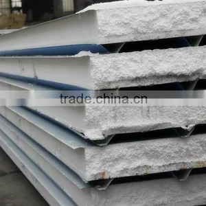 Prefab House Building Material EPS and Rock Wool Sandwich Panel thumbnail-2