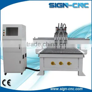 China Manufacture SIGN 1325 Pneumatic Wood Cnc Router With Auto Tool Changer thumbnail-1