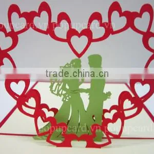 New Wedding (heat Gate) Greeting Pop up Card thumbnail-1
