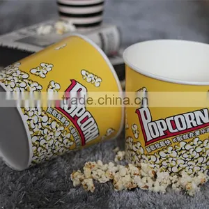 Disposable Paper Cup Double & Single PE for Popcorn All Size we Can do thumbnail-1