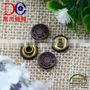 Fashion Metal Button Manufacture Jean Rivet With Embossed Logo thumbnail-3