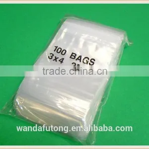 Wholesale Zlb-20 ZIPLOCK Bags 3x4 Clear Poly BAG RECLOSABLE 100 Baggies 2Mil 3"x4" ZIP LOCK thumbnail-1