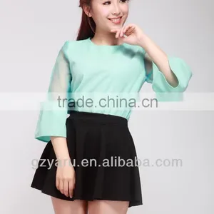 Wholesale Ladies 3/4 Sleeve Blouse Designs thumbnail-1