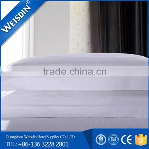 100% Cotton White Striped Wholesale Decorative Pillow Covers for Hotel Bed Linen Wholesale thumbnail-1