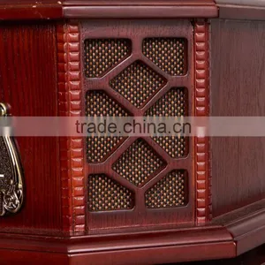 Classic Vinyl Record Player Retro Wooden Radio Gramophone For Sale 2016 thumbnail-4