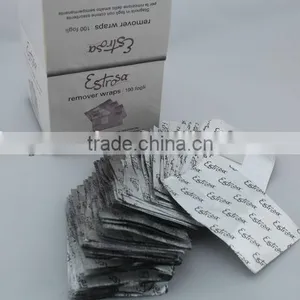Pre-cut Nail Arts Wrap Foil Sheet for UV Gel Polish Remover With Cotton Pad thumbnail-1