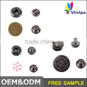 Custom Logo Washable Nickel-Free Fashion Metal Button for Jeans thumbnail-5