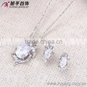 Hot Sale Synthetic CZ Xuping Jewelry Set thumbnail-3