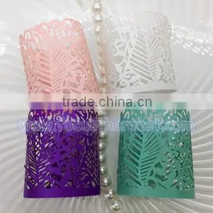 A811 Christmas Crafts Candle Wraps Laser Paper LED Light for Wedding Party Decoration Gift thumbnail-2