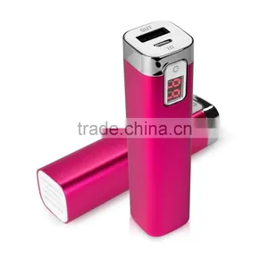 2016 Promotional Gift Led Battery Indicator Powerbank External Battery Charger 2600mah Power Bank thumbnail-2