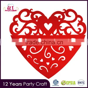 Walmart Wholesale Table Mat Non-Woven Fabric Love Heart Mat For Valentine'S Day thumbnail-1
