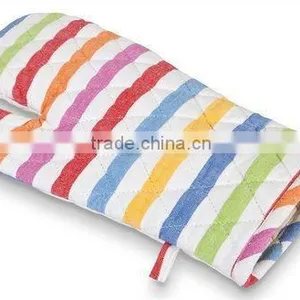 Lengthened Microwave Oven Gloves Mitts Cotton Baked Cotton Oven Mitt thumbnail-4