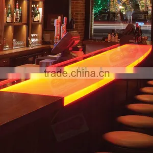 Acrylic Glass Panel Counter Top Reception Desk Design thumbnail-2