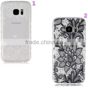 Painted Colored TPU Cover for Samsung Galaxy S7 Edge S7 Flowers Colorful Soft Tpu Case thumbnail-3