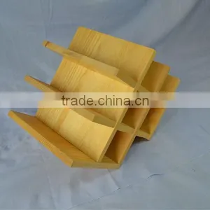 Unique Shape Solid Wood Wine Shelf thumbnail-1