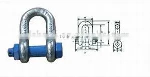 High Quality Drop Forged Bolt Type Dee Shackle thumbnail-1