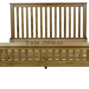 Rustic Range Solid Oak 4'6" Double Bed thumbnail-1
