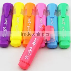 Bright Multi-color Flat Barrel Highlighter Pen thumbnail-5