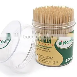Transparent Plastic Tube Double Point Wooden and Bamboo Toothpick thumbnail-1
