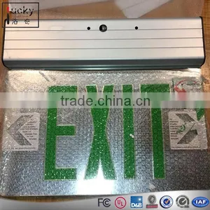 Wall Mount Acrylic Led Edge Sign Lit With EXIT Plexiglass Led Lighting Billboard thumbnail-1
