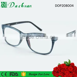 CP Injection Fake Acetate Old Fashion Wood Brush Optical Frames thumbnail-2