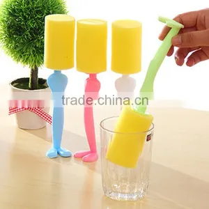 Colorful Sponge Cup Cleaning Brush Sponge Bottle Cleaning Brushes thumbnail-3