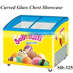 ELECTRIC Commercial Ice Cream Chest Display Freezer With Counter Swing Door thumbnail-3