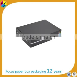 Custom Supplies Black Apparel Packaging Set up Box thumbnail-5