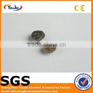 High Quality Custom Design Metal Jeans Button thumbnail-1