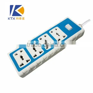 8 Way Portable Multifunctional Power Strip With Button Switch thumbnail-1