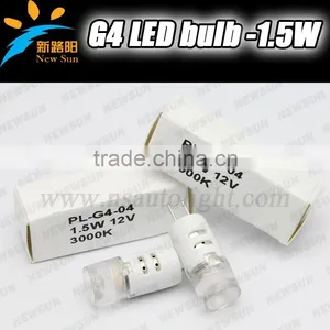 2700K White High Lumen 110LM Epistar 3020 G4 Bulbs 1.5W 12V G4 Led Light Lamp thumbnail-1