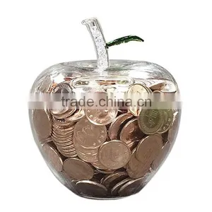 Cute Coin Bank Clear Glass Piggy Bank thumbnail-6