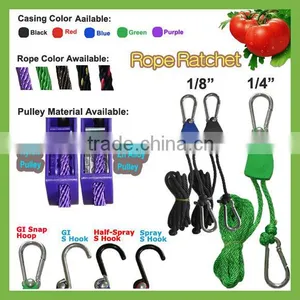 1/4" Rope Ratchet Tie Down / Trailer Belt Ratchet Tie Down / Quick Release Tie Down thumbnail-2