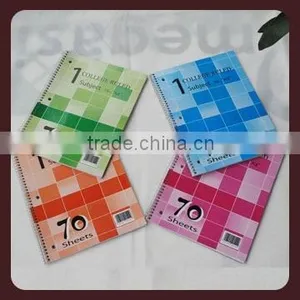 Cheap Plastic Cover Spiral Notebook With Colored Paper thumbnail-1